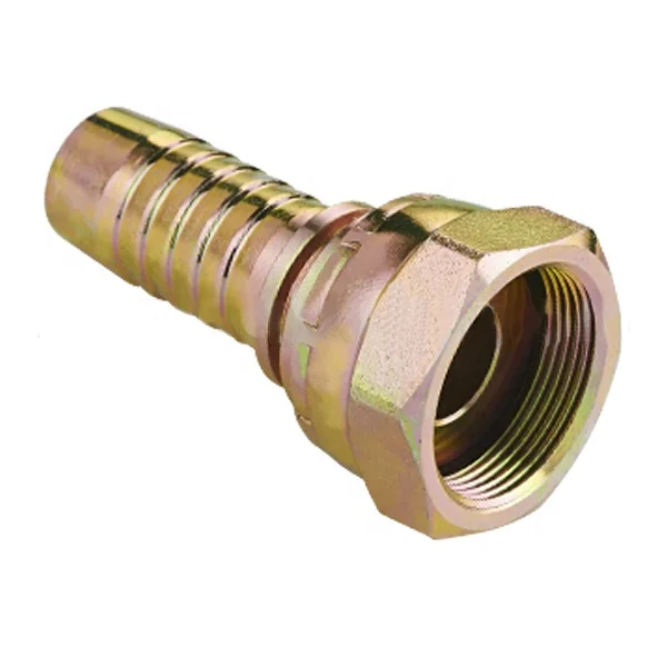 

20211 METRIC FEMALE FLAT SEAT swaged hydraulic hose fitting