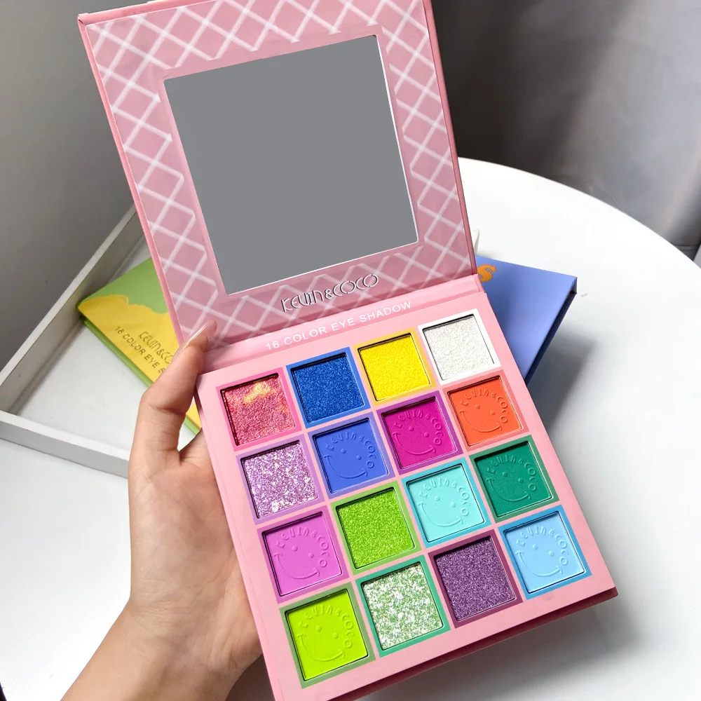 

Glitter Eye Shadow Custom Private Label High Pigmented Eye Shadow Palette Best Quality With Mirror