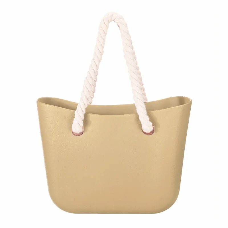 

Sac a dos large capacity design tote bag ladies shoulder handbag eva bucket bag silicone beach bag handbag, As the pictures or customized