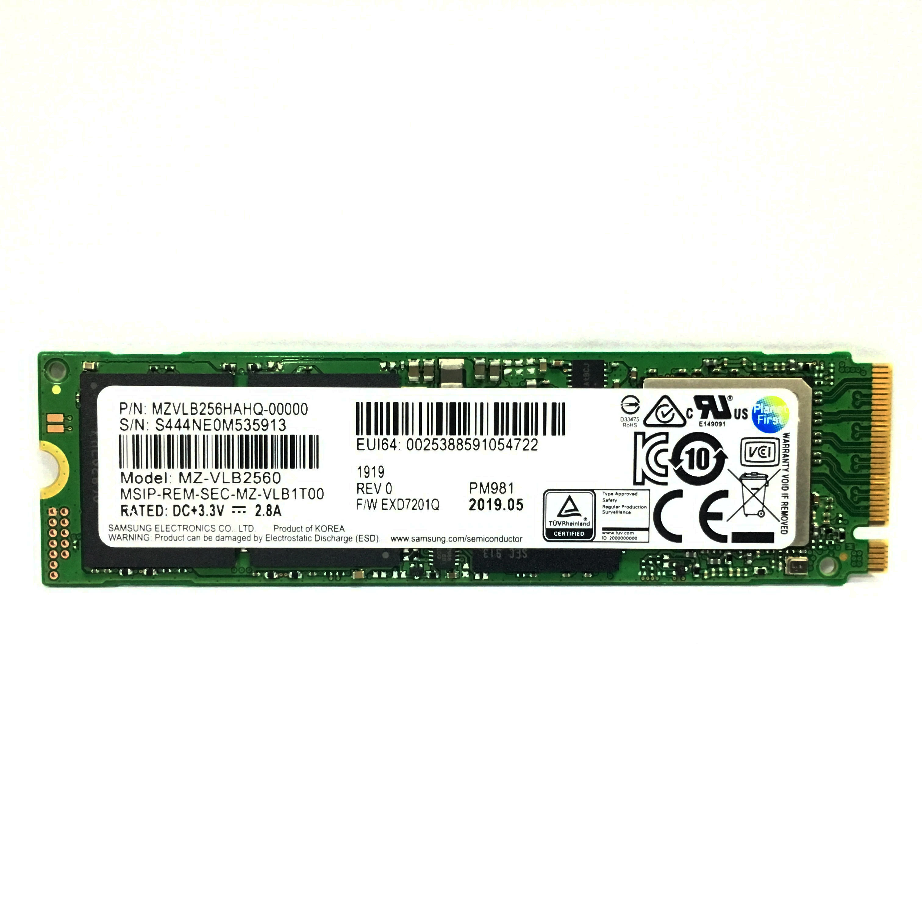 

SAMSUNG SSD M.2 PM981 256GB 512GB 1TB Hard Drive M.2 NVMe PCIe 3.0 x4 Solid State Hard Disk for Laptop