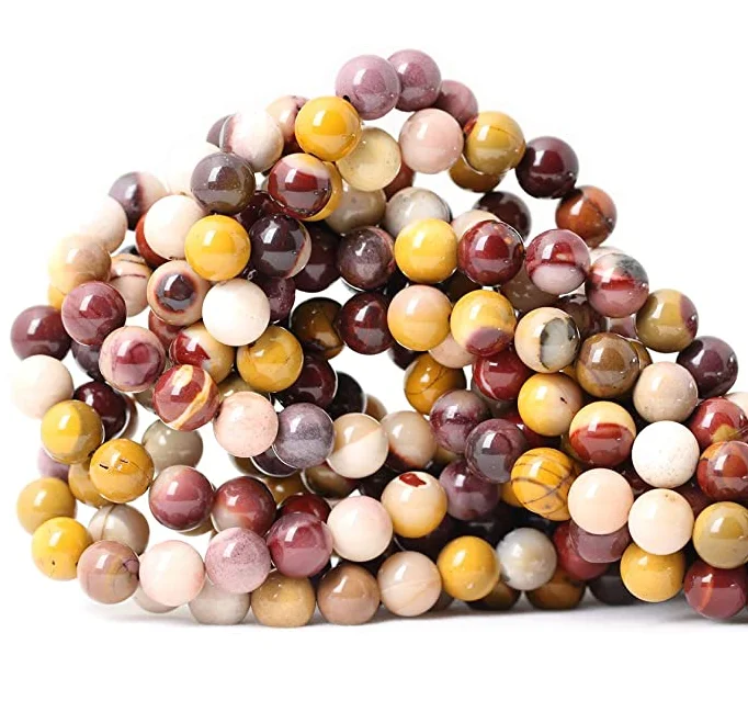 

Genuine Moonkaite Jasper Stone Beads  Gemstone Loose Round Beads for Jewelry Making