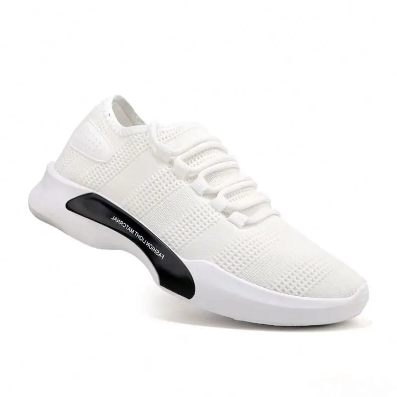

Online factory direct men lace up sport sneakers fashion shoes men, Black white grey
