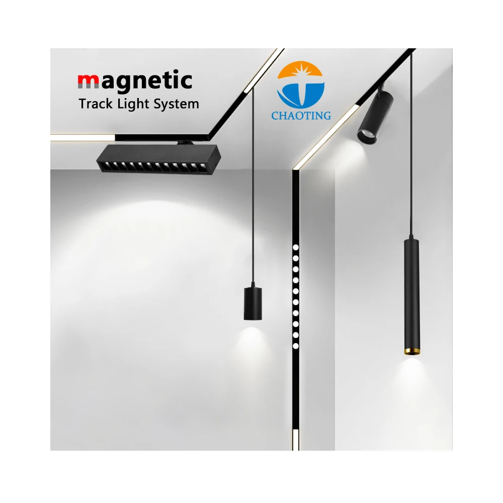 

LED Track Magnetic Light Linear New Design Magnet Rail COB Dimmable LED Mount SpotLight Track Magnetic Rail Lamp Lighting System