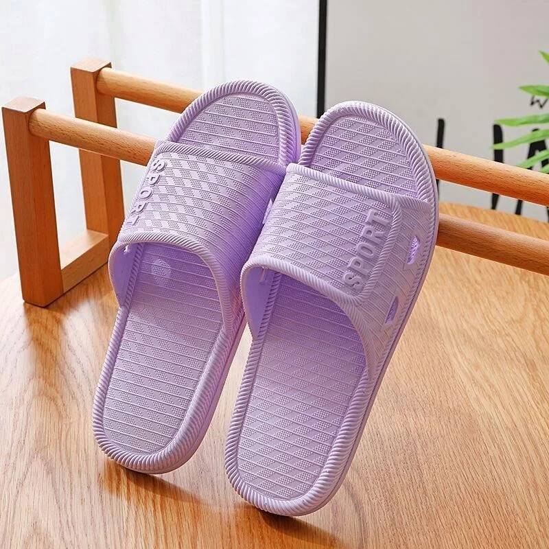 

cheap wholesale lovers indoor shower slipper unisex live in home summer skidproof slipper, Picture color