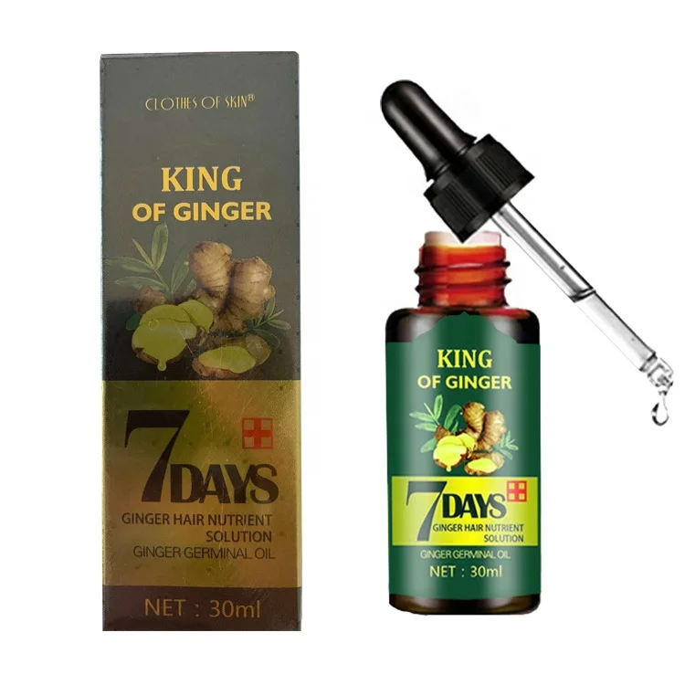 

MSDS pass Hair Growth Essential Oil Treatment Hair Loss for Men & Women Ginger Germinal Oil essence