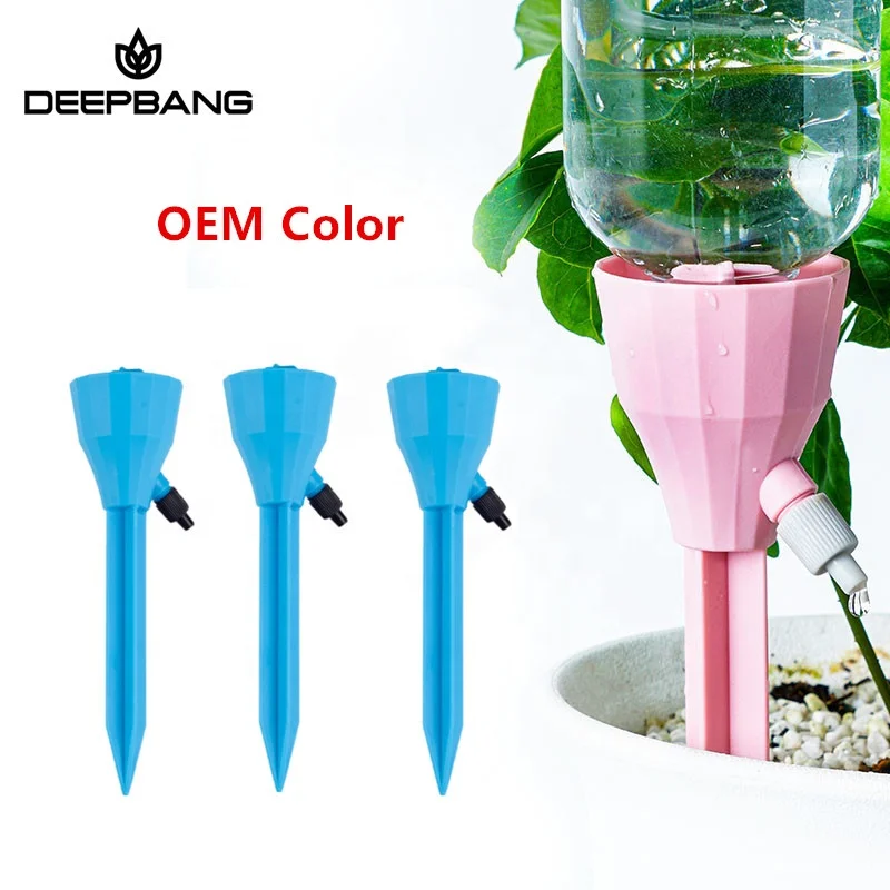 

Hotsell High Quality PP Blue 3 Pieces Set Automatic Watering Dripper Spike Indoor Flower Drip Irrigation For Vacation