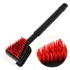 Creative high quality multifunction red nylon wire barbecue grill brush bbq grill oven cleaning brush
