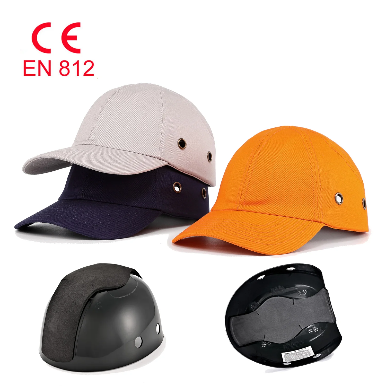 

wholesale Breathable Head Protective ABS Plastic Shell EVA Pad Helmet Insert Baseball Safety Bump Cap