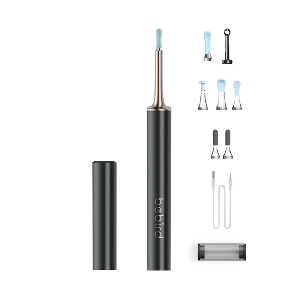 For Bebird T15 Smart Visual Ear Stick 500W Pixels High Precision IP67 Rechargeable Children's Ear Picker Tool Set WiFi