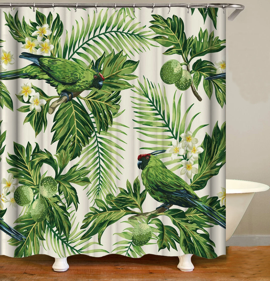 

i@home polyester fabric plant print modern bathroom home goods shower curtains waterproof, Customer's request