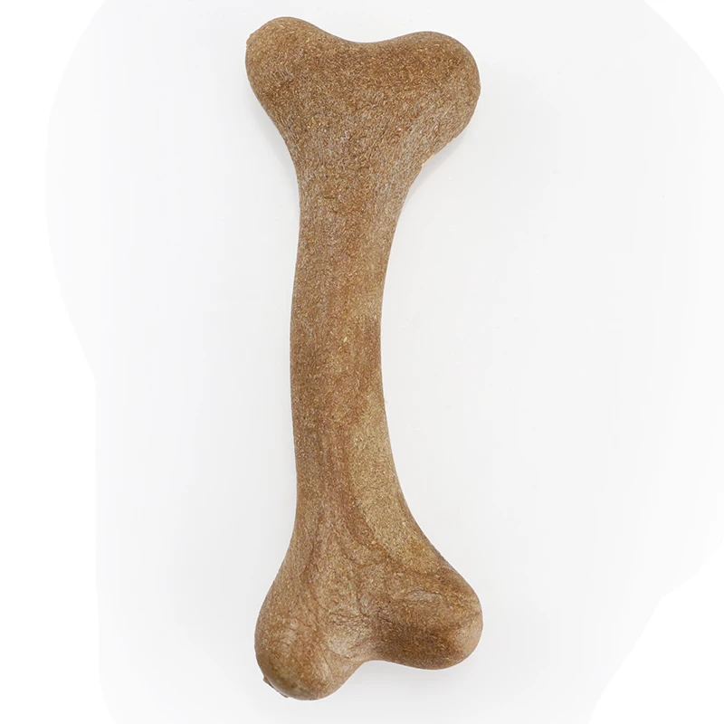 
Wholesale Pet Molar Toys Nylon Dog Bone Toys Indestructible Dog Teething Toy Bamboo Wood Bone Shape Dog Chew Bones 
