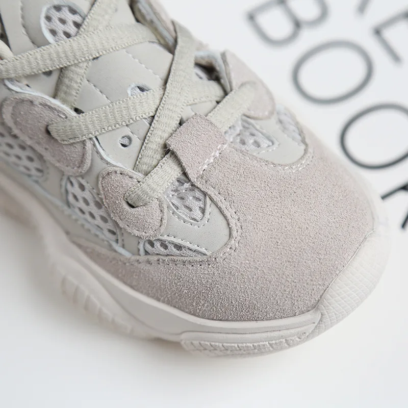 
2020 Boys Girls Lace-Up Fashion Sneakers Baby/Toddler/Little/Big Kid Genuine Leather Trainers Children School Sport Brand Shoes 