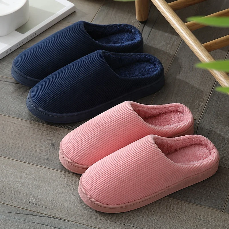 

Christmas plush lined bedroom cozy indoor house cotton slipper winter fuzzy home woman slides slippers for women