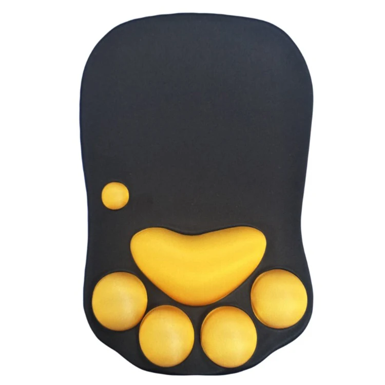 

Creative soft silicone cat paw mouse pad cute hot sale Wrist Cushion Computer Mousepads for office, Black/green / pink/ grey
