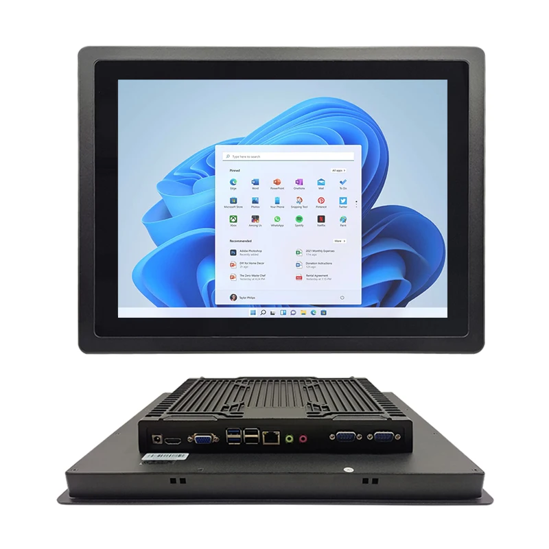 

15'' Inch Customized IP65 waterproof Embedded Computer android Win10 linux Industrial Touch Panel PC