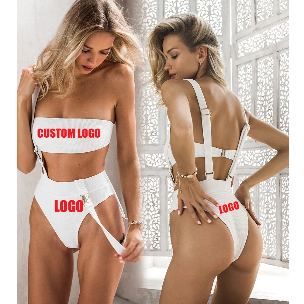 

Free Shipping Latest Design Backless One Piece High Cut Monokini Swimsuit Women High Waist Bikini