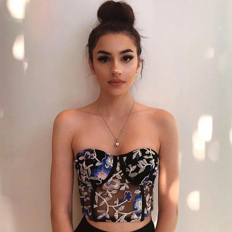 

2019 latest design Fashion print transparent Women Tank Tops