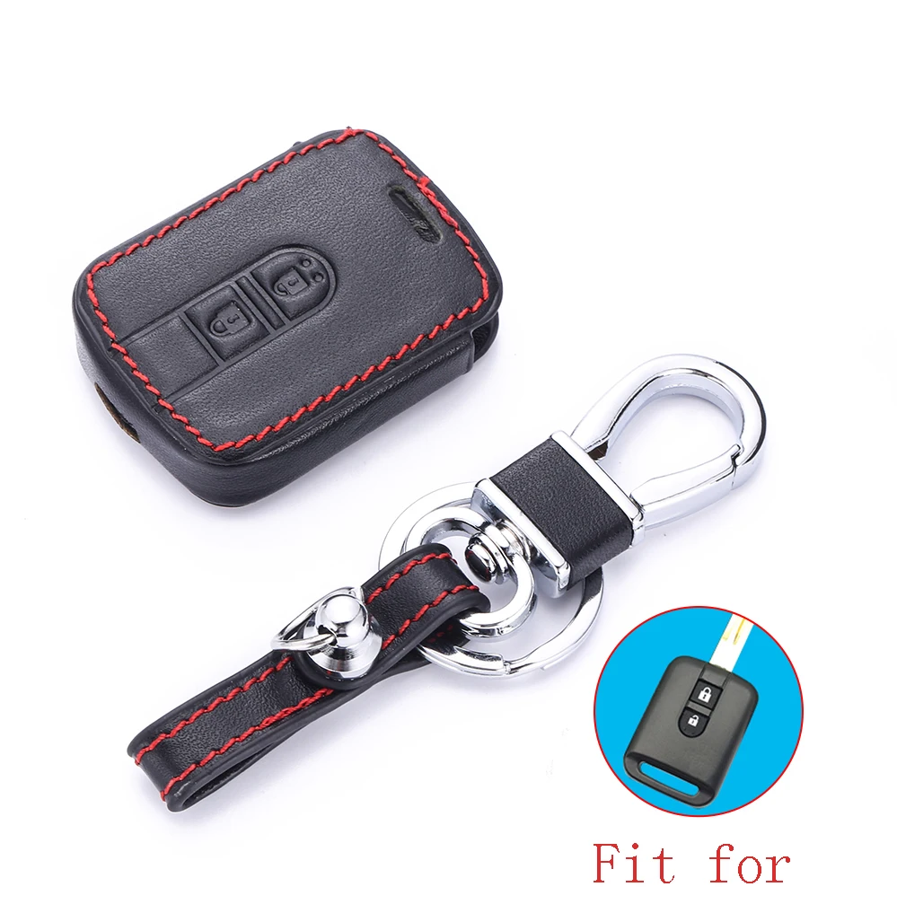 etopmia 2 Buttons Leather Remote Car Key Cover Case Fob for Nissan Qashqai Micra Navara Almera New etopmia 2 Buttons Leather Remote Car Key Cover Case Fob for Nissan Qashqai Micra Navara Almera New