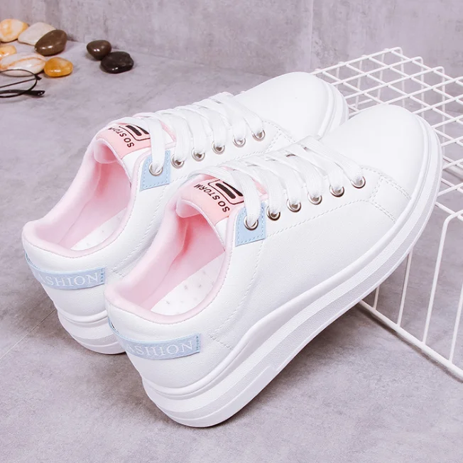 

2021 latest design fashion Korean sports shoes sneaker ladies casual shoes