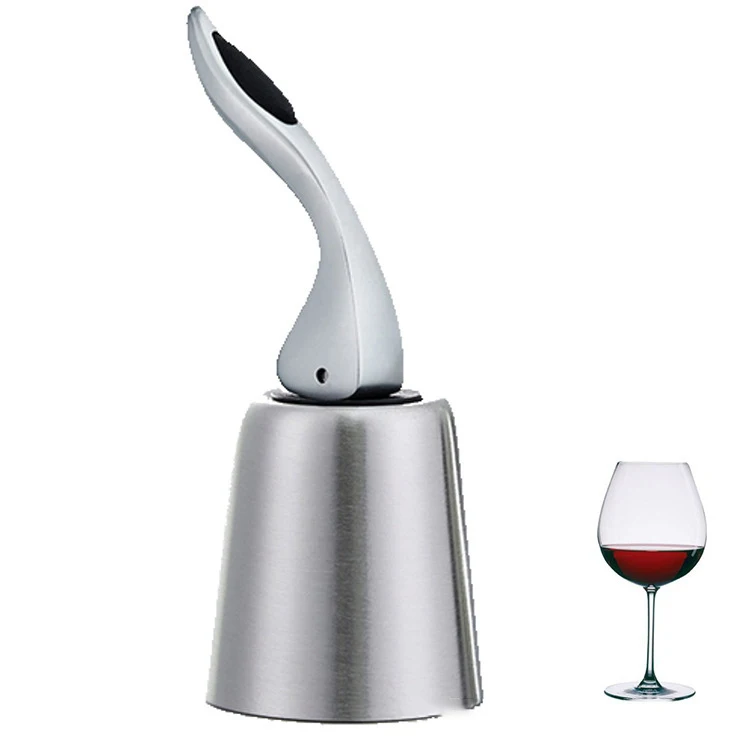 

HJH189 Stainless Steel Wine Vacuum Stopper Bar Kitchen Accessories Sealed Plugger Champagne Stopper Silicone Wine Stoppers