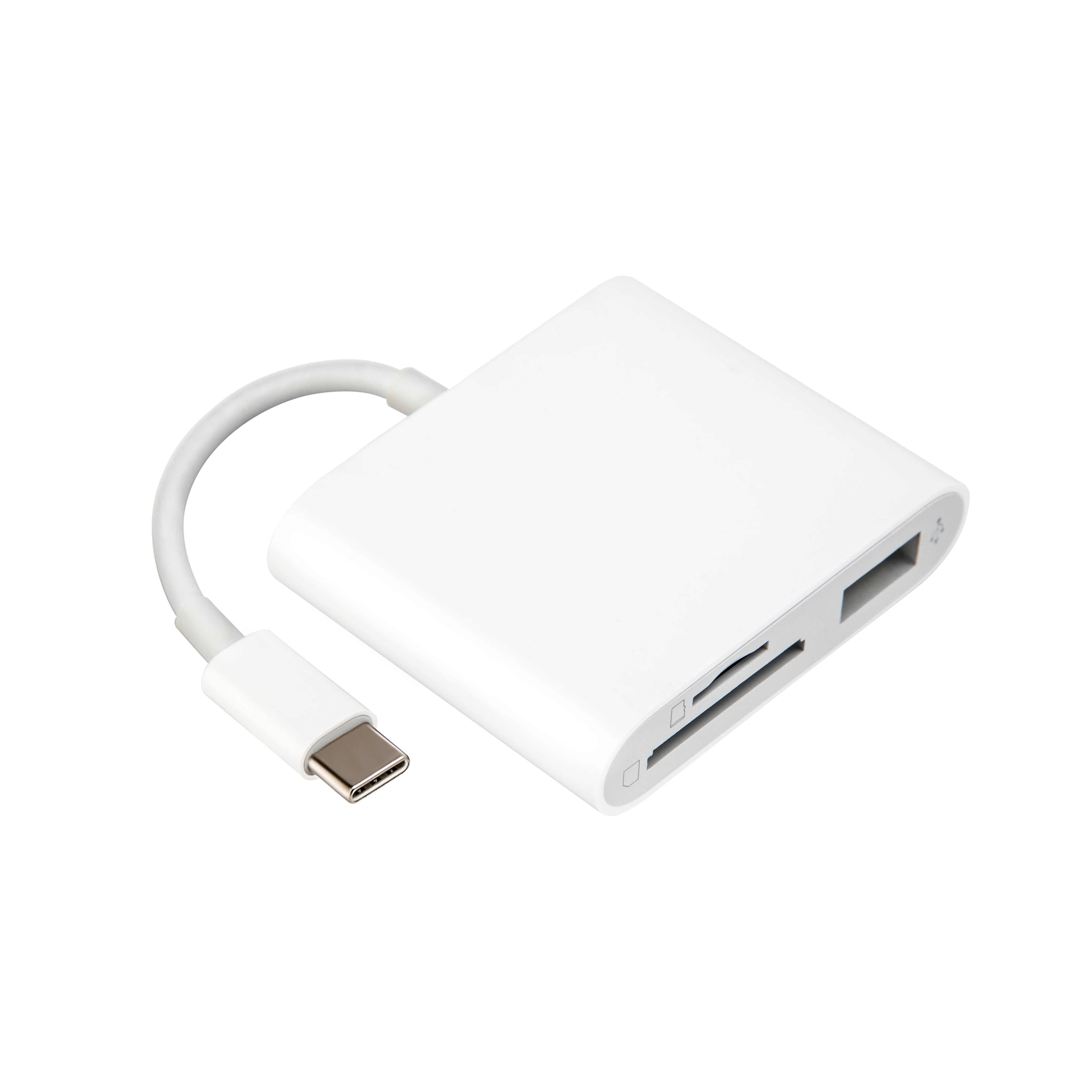 

3 in 1 mobile OTG Adapter for drone memory card reader SD card reader, White