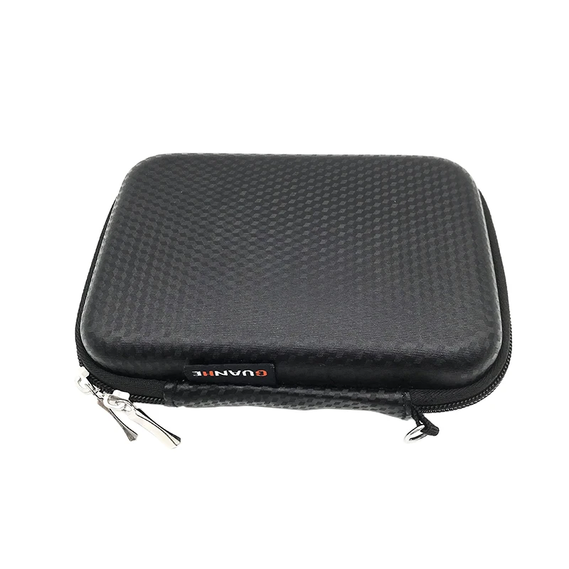 Custom EVA Case for Hard Disk Drive with Nylon Zipper and checkered waterproof PU leather