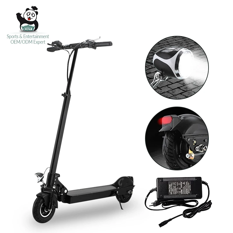 

800W Dual Motor Electric Scooter 48V 10Ah 35Km/h Recharge Battery Off Road Electric Scooter, Black
