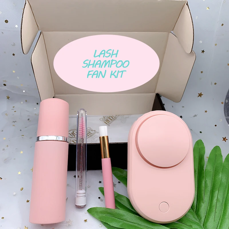 Eyelash Lash Shampoo Kit Private Label Wholesale 60ml Blueberry With logo pink Retail Foam Foam Deep Clean Sensitive Skin