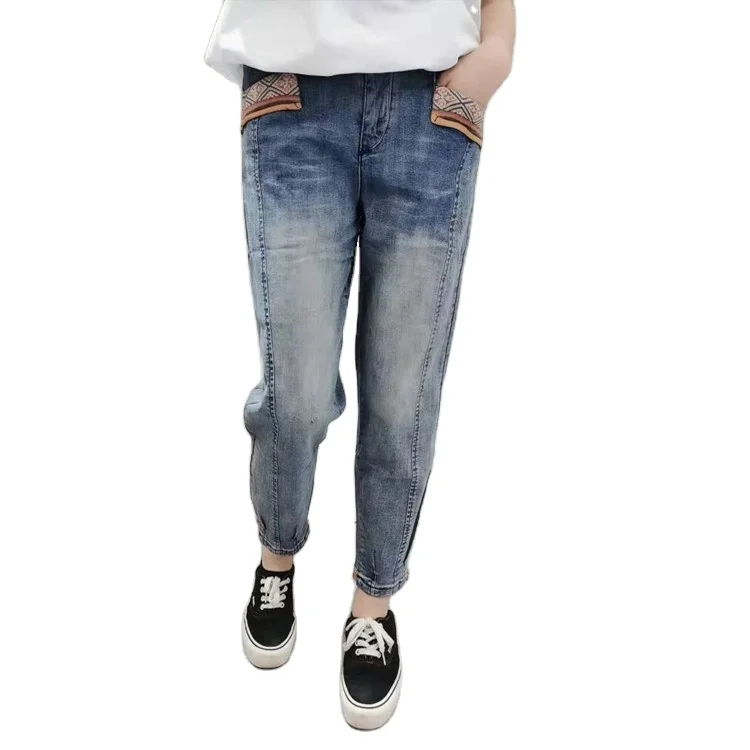 

Wholesale High Quality Cheap Best Women Denim Jean Pant Jeans Pants, Blue