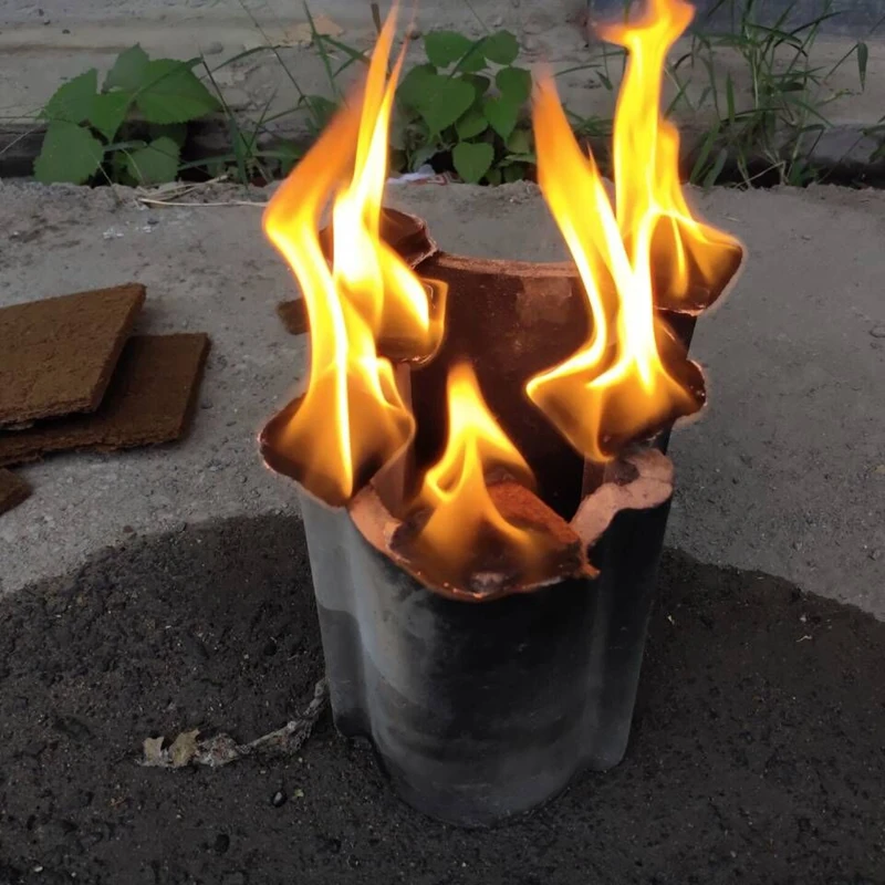 Wood Paraffin Wax Firelighter Cube Sawdust Fire Starter Fast Lighters