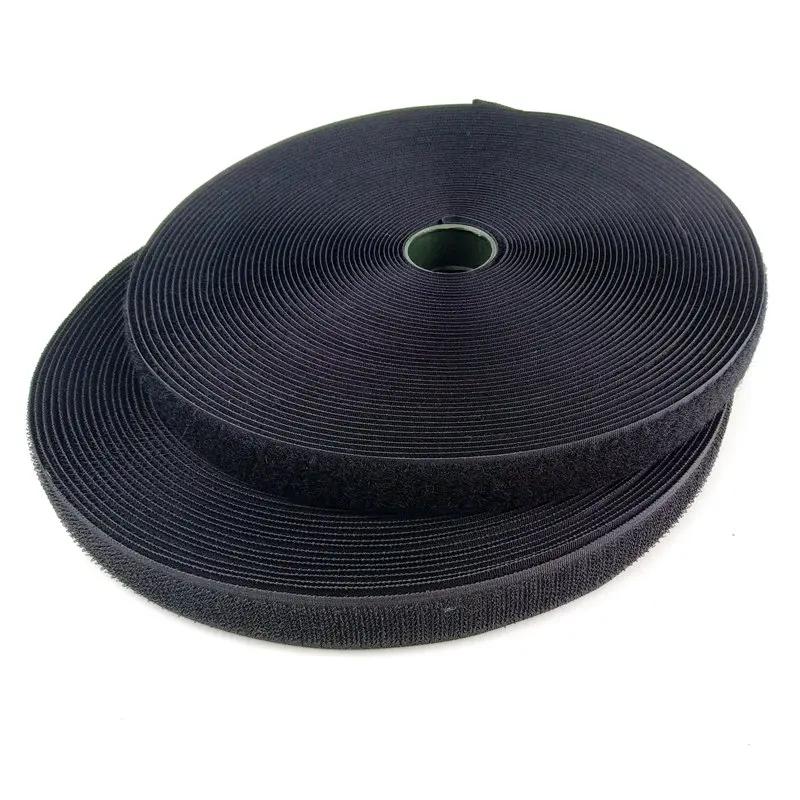 

25MM width Tape Shape and Shoes Use hook loop fastener tape manufacturers for helmets, Black;white;red;green...etc.