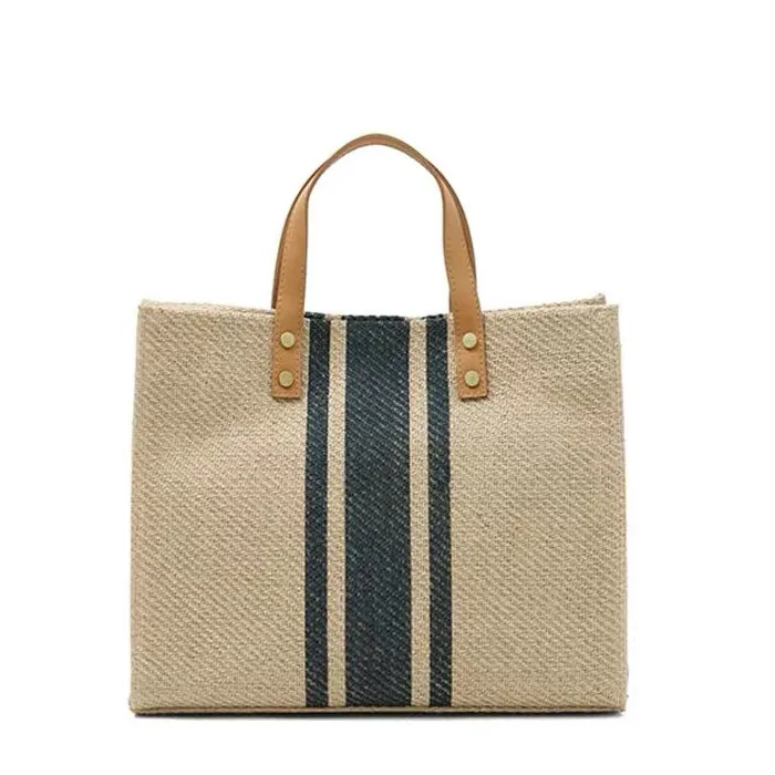 

guangzhou factory large canvas online shopping bag wholesale private label luxury women handbag