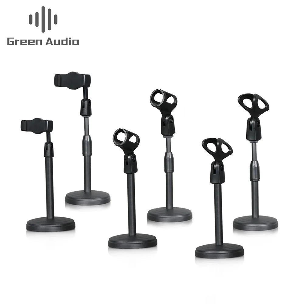 

GAZ-28S factory Supply Desktop Table Microphone stand Mic Holder Stand with Clip, Black