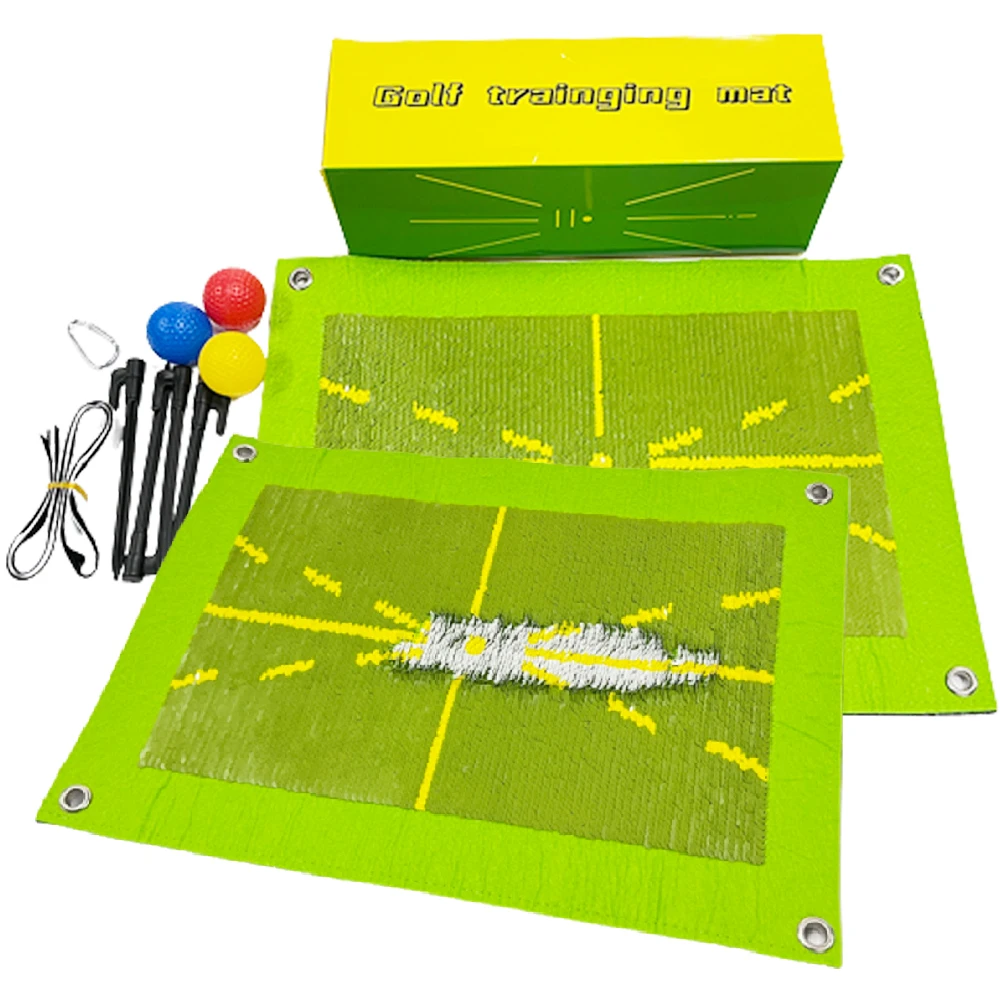 

2023 Amazon Golf Training Mat for Swing Detection Batting Practice Training Game Mini Portable Golf Hitting Mats Golf Training