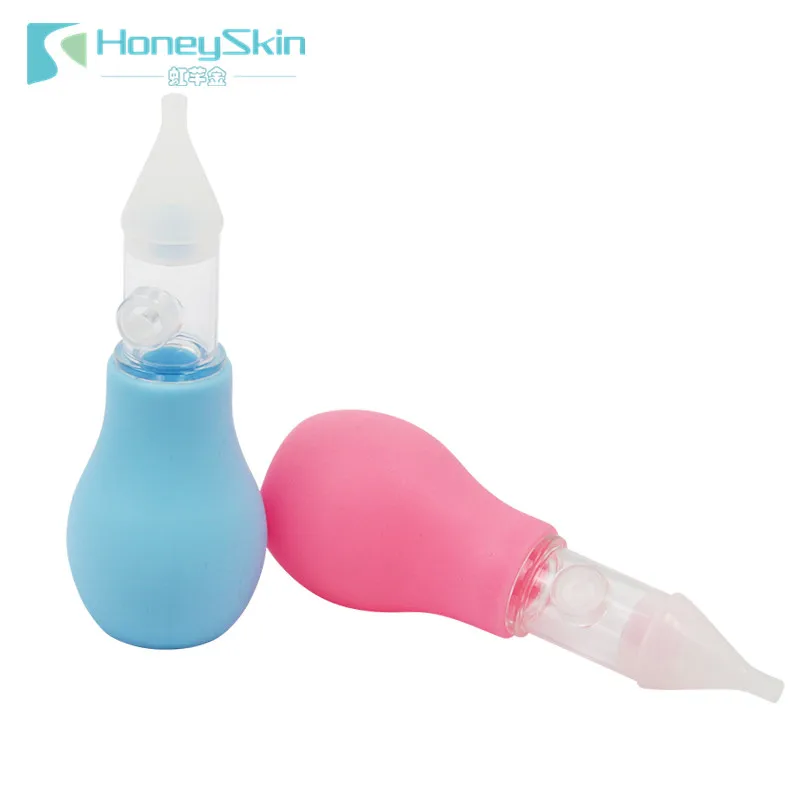 

Creative Newborn Baby Children Nose Aspirator Toddler Nose Cleaner Infant Snot Vacuum Sucker Soft Tip Cleaner Baby Care Products, 2 colors