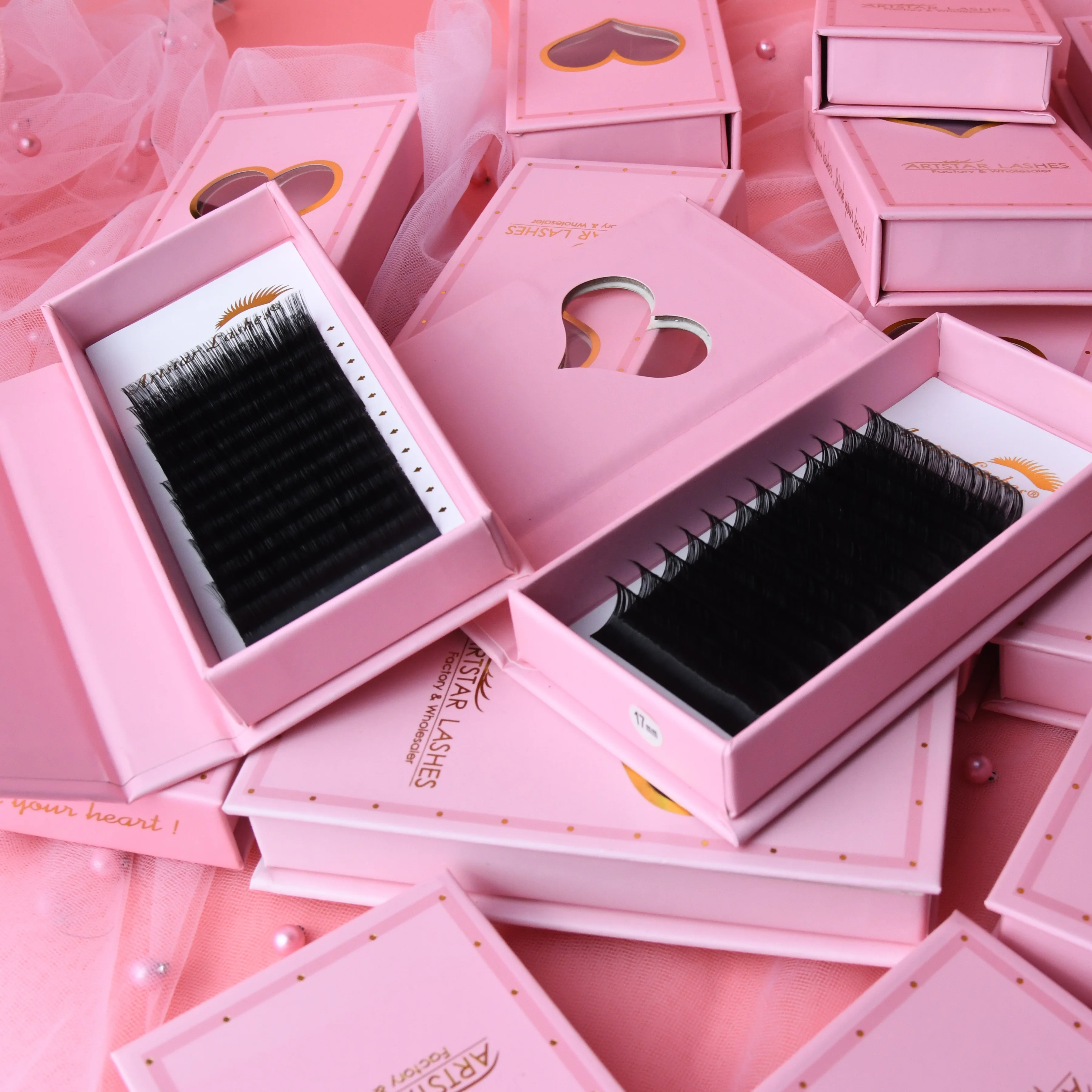Lashes Extensions Wholesale Easy Fanning Matte 0.03 Fluffy Easy Fan Lashes Tray Easy Fans Eyelash Extention