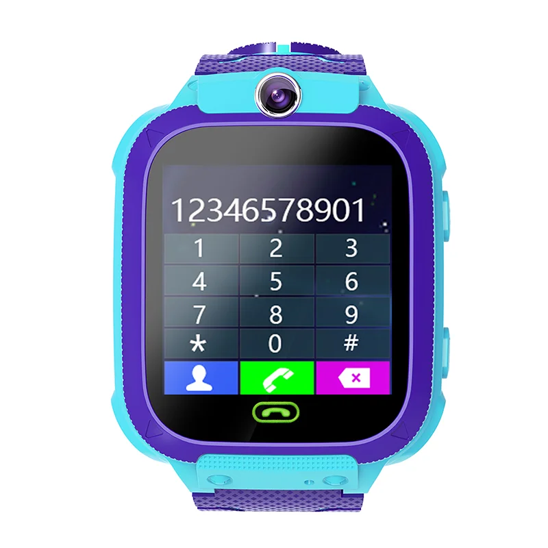 

skmei W23 Reloj inteligente para ninos cheap 2G net work children tracker smart mobile phone smartwatch kid smart watch, Pink /blue