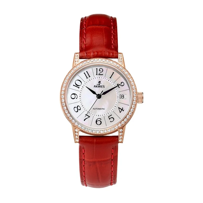 

Luxury Women Watch Classic Automatic Mechanical Wristwatch Fashion Design Sapphire Glass Leather Strap Waterproof ladies Clock