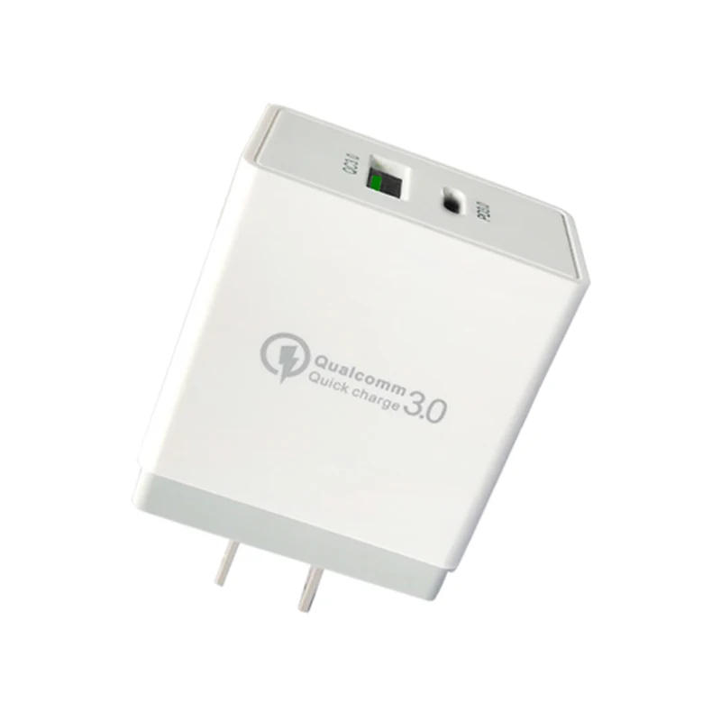 

2020 New Arriving 36W QC3.0 PD Wall Phone Charger For Smart Phone ,3A 18W PD fast charger for iphone