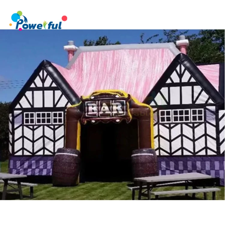 Outside Customized Inflatable Pub Bar Advertising Blow Up Party Tent