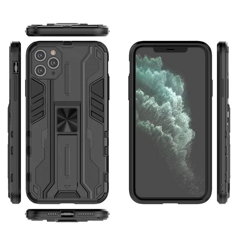 

Holder Kickstand Car Magnetic TPU PC Mobile Phone Cover For iPhone 11 PRO MAX Case