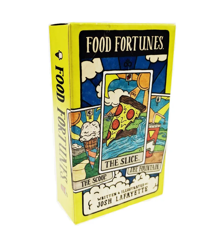 

2021 Newest Food Fortunes Tarot Cards Oracle Deck With High Quality With E-Guidebook