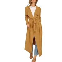 

Autumn New Design Women Fashionable British Style Casaco Elegant Trench Coat