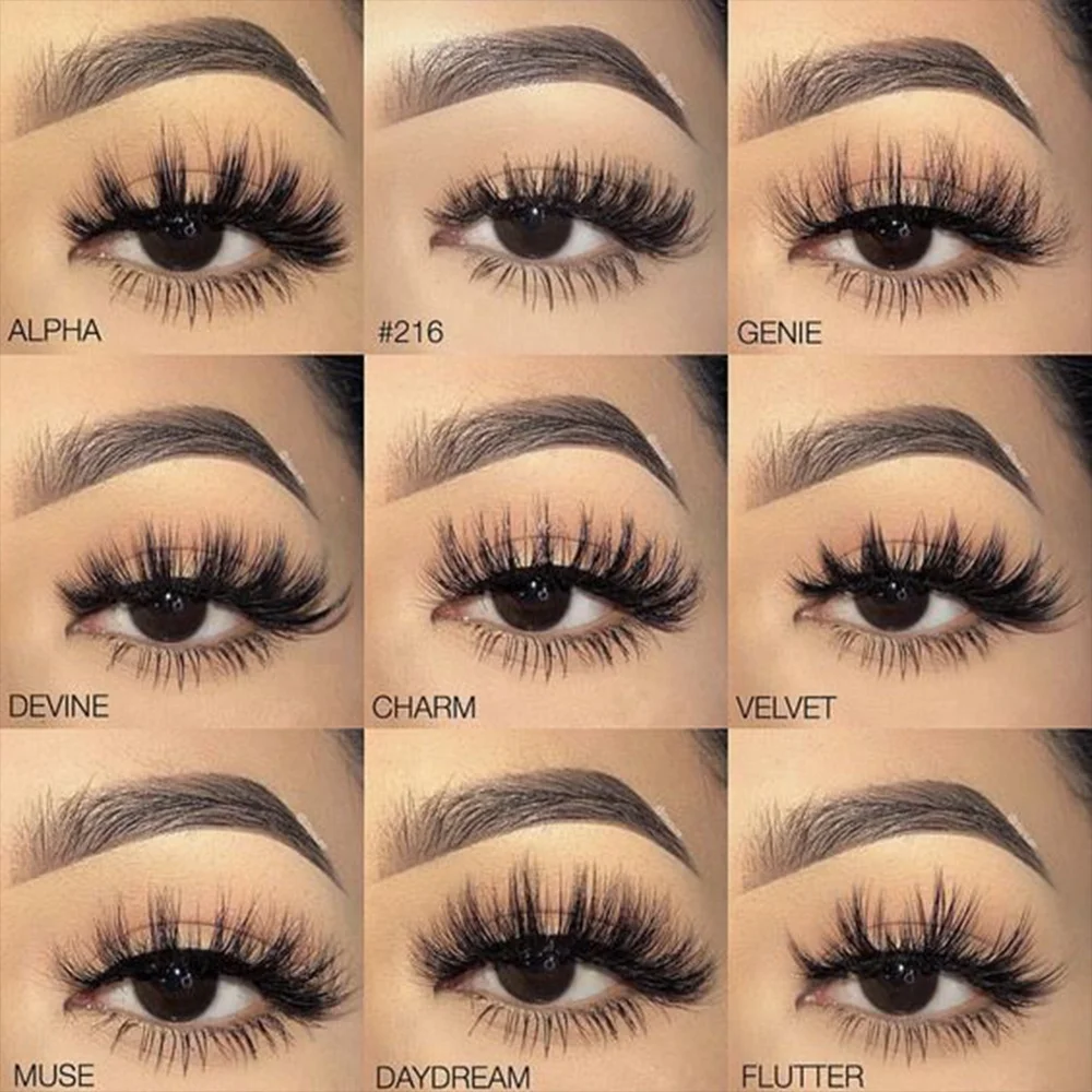 
Free sample wholesale 3D eye mink full strip lashes extension, faux 3d 25mm Mink eyelash, other false eyelashes mink vendor 