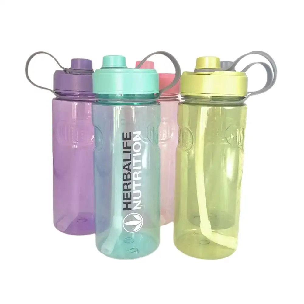 

factory directBig size 1L plastic water sport bottle with straw lid and filter net inside 35oz 24 Nutrition water bottles, Customized color