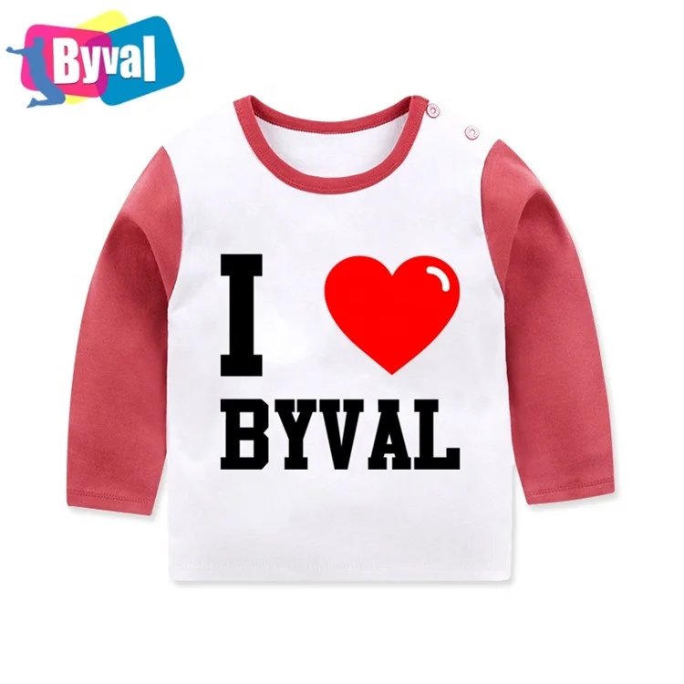 

Kids Long Sleeve T-Shirts Toddler Comfort Boys Girls 100% Cotton Tees Raglan Baseball Youth Tagless Children Crewneck T Shirts