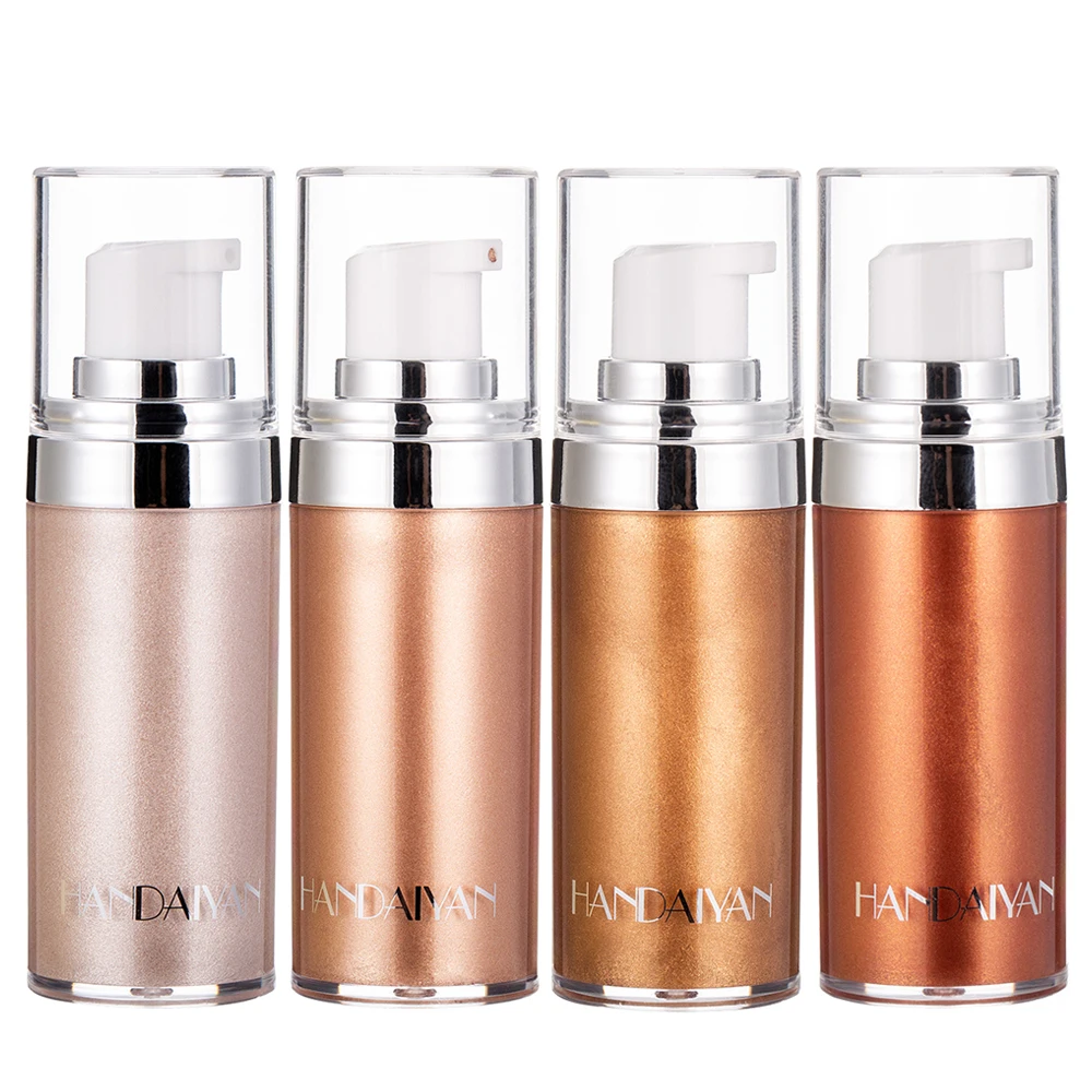 

Shimmer body cream private label liquid glitter bronzer face highlighter makeup vendor