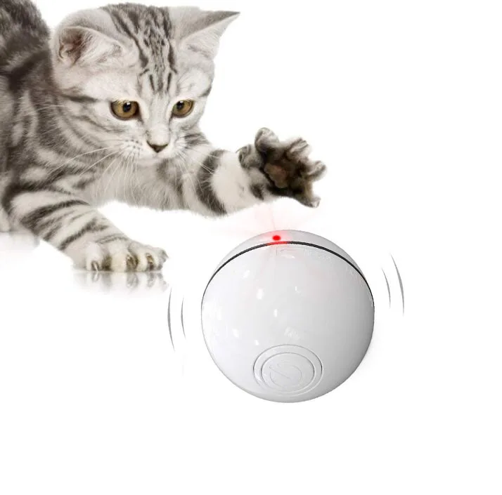 

Amazon Hot Sale USB Rechargeable Interactive Smart Automatic Electronic LED Cat Toy, White/green/pink