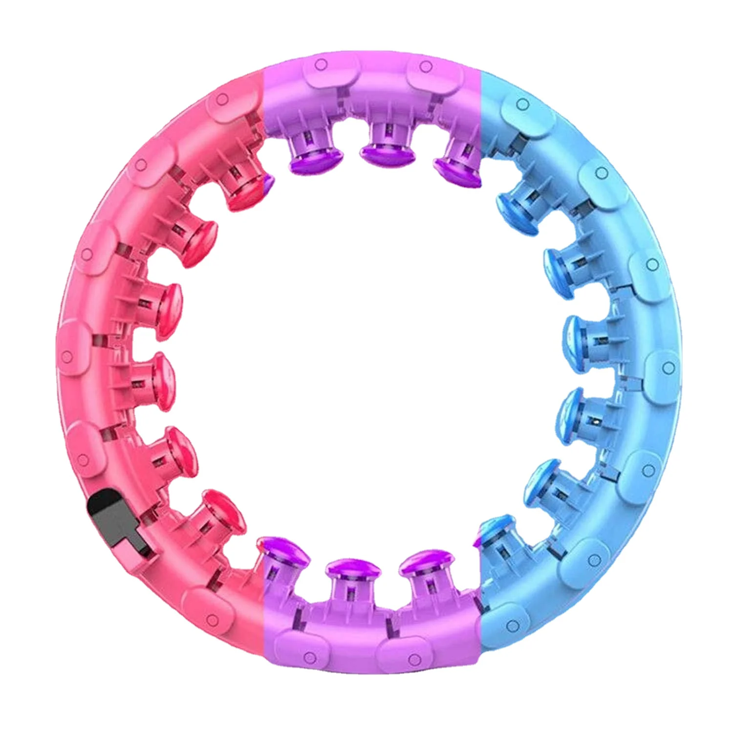 

2021 Detachable Weighted Hula Hoops Plastic Digital Smart Adult Fitness Hoop loop for Indoor Fitness Exercise, Pink, purple, blue