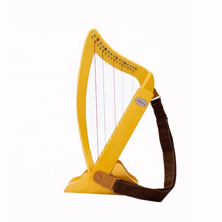 

Golden 16-string Small Harp Children Musical Instrument